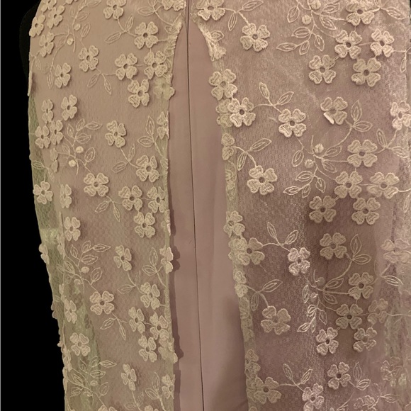 Alex Marie Lilac Lace Overlay Dress - Picture 10 of 13